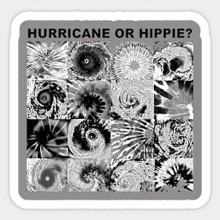 Hurricane or hippie Sticker